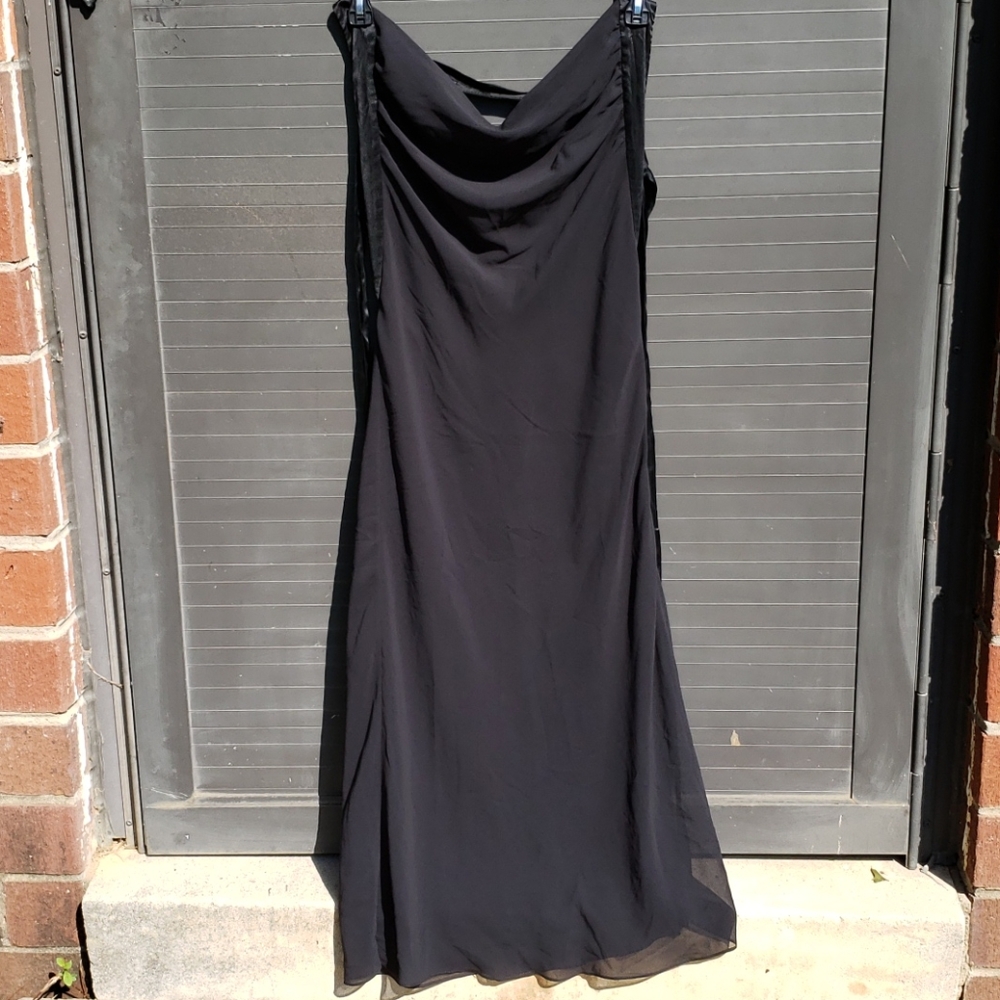Armani Exchange black halter dress sz 10